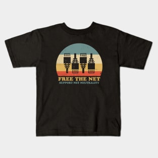 Free the Net Support Net Neutrality Kids T-Shirt